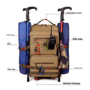 Multi-pocket waterdichte duurzame grote capaciteit tactische rugzak outdoor wandel- en kampeerrugzak voor heren - Product Image 3