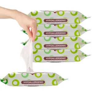 Lingettes jetables pour couches pour bébés Lingettes bio à eau pour bébés OEM hypoallergéniques et non parfumées à vendre à bon prix