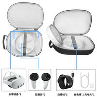 Étui de transport pour lunettes VR Meta Quest3, sac de protection pour Oculus Quest 3, boîte de rangement rigide en EVA, accessoires VR