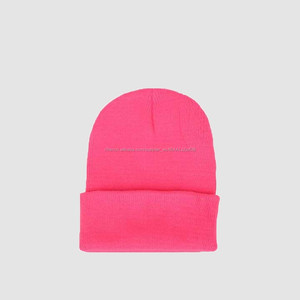 Automne et hiver nouveaux arrivants en gros logo personnalisé laine fluorescente pure tricoté garder plus chaud visage rond <span class=keywords><strong>bonn</strong></span> - Product Image 2