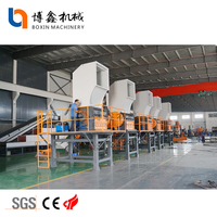 Machine à fabriquer des bouteilles pour animaux domestiques,, fabriqué en chine, recyclage de fibres d'agrafes en polyester, broyeur et recyclage du plastique