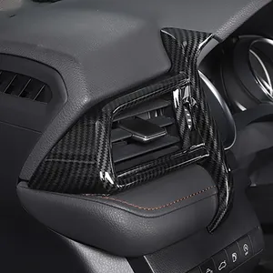 For Toyota Camry 70 2018 2019 2020 Carbon Fiber Interior Air Condition Vent Outlet Cover Trim AC Frame Trims Car Accessories LHD