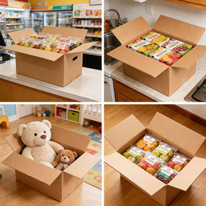 Caja de Cartón Cuadrada Grande con Logotipo Personalizado, Caja de Embalaje de Cartón Corrugado para Envío - Product Image 3