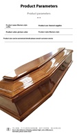 Cercueil et urne funéraires en bois massif de style européen, nouveau design, fournitures funéraires