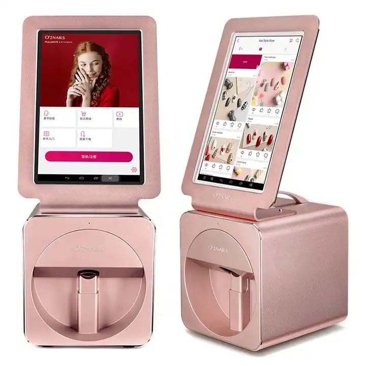 3 years guarantee nail art printer machine 5 nails printing at same time  with computer and touch screen inside nail printer CE