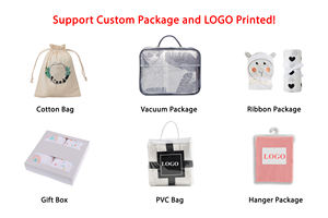 OEM高級可愛いコアラ柄ウサギ毛皮風新生児用昇華プリントふわふわフェイクファー ミンキー ベビーラップスローブランケット 冬用 - Product Image 6