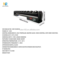 Projecteurs LED mobiles RUIEN 10*15W DMX512 RGBW avec corps en aluminium IP20 pour spectacle sur scène, DJ, parc à thème