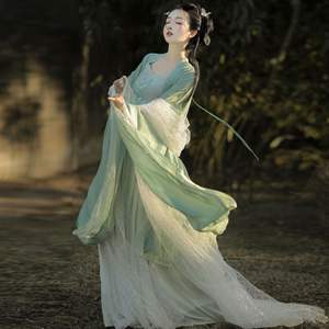 2025 nuevo <span class=keywords><strong>Hanfu</strong></span> adulto antiguo vestido falda en el pecho viento chino estudiantes elegante antiguo diario primavera y verano traje al por mayor - Product Image 1