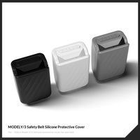 Cache de protection en silicone de haute qualité pour la base de la boucle de ceinture de sécurité pour Tesla Model 3 Y YL Y Juniper 3 Highland 2019-2025 – Pièce intérieure