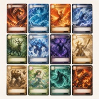Cartes de jeu de société fantaisie personnalisées, cartes à collectionner personnalisées, vente en gros