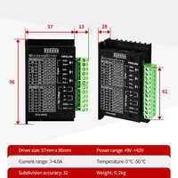 Kaihong Hybrid 2-Phase 42x42x34mm Stepper Motor Controller Nema17 Kit Kabel 34mm Arus 1.3A untuk Industri