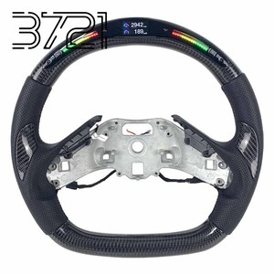 Volant de direction en fibre de carbone LED Squircle pour Chevrolet Chevy Corvette C8 Stingray Z06 E-Ray ZR1 2020-2026 - Product Image 1