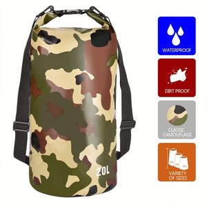 กระเป๋าแห้งกันน้ำพิมพ์โลโก้ตามสั่ง Rts <span class=keywords><strong>Drybag</strong></span> ขนาด 2 ลิตร 5 ลิตร 10 ลิตร 15 ลิตร 20 ลิตร 30 ลิตร สำหรับเดินป่า ว่ายน้ำ ทำจากผ้า PVC 500d  กระเป๋า Ocean Pack กันน้ำ - Product Image 1