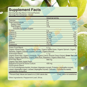 ผงเครื่องดื่มซูเปอร์กรีนออร์แกนิกวีแกน ซูเปอร์ฟู้ด ช่วยลดน้ำหนัก ดีท็อกซ์ เสริมพลังงาน บำรุงสุขภาพ - Product Image 5