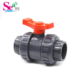 Robinet à boisseau sphérique double union en PVC standard impérial NY DN15-DN100, robinet à boisseau sphérique en PVC, produit de pipeline standard national - Product Image 3