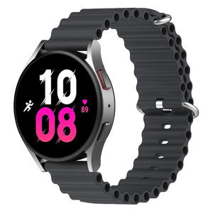 Dây đeo silicon thể thao sang trọng, thoáng khí dành cho đồng hồ Samsung <span class=keywords><strong>Galaxy</strong></span> Watch 6/7 5Pro 20/22mm, chất liệu kim loại mềm mại phong cách biển - Product Image 5