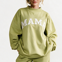 Pull-over col montant pour femme, motif graphique mignon, tricoté, doux, décontracté, imprimé, avec broderie 3D, badge et sequins, Automne Hiver