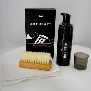 Limpiador de zapatillas naturales Premium Kit de cuidado de <span class=keywords><strong>zapatos</strong></span> de espuma de 150ml con cepillo Toalla de microfibra Limpieza y cuidado de sus <span class=keywords><strong>zapatos</strong></span> - Product Image 6