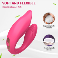 Vente flash - Vibromasseur anal sans fil en forme de U pour couples, avec télécommande, à porter dans les culottes, vibromasseur G-spot, jouet sexuel pour femmes