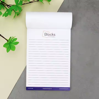 YALONG Vente en gros Papier à lettres imprimé personnalisé Bloc-notes promotionnel A5 Bloc-notes à feuilles mobiles avec tableau gris de 2mm