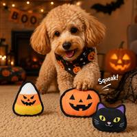 Jouet en peluche grinçant pour chien, nouveau design amusant sur le thème d'Halloween, doux et moelleux, avec sonnette, vente en gros personnalisée par le fabricant Famipet