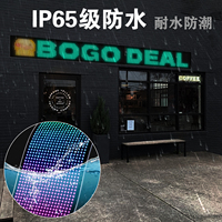 Écran LED USB étanche-Bluetooth contrôlé par application pour les fenêtres de voiture, les sacs, les annonces de moto et 16x192 Pixel Matrix Devil Eye