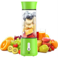 Juicer Mini Pintar Sentrifugal Jeruk 500ml USB Rechargeable untuk Rumah, Penghancur Es Elektrik Portabel, Blender Portabel