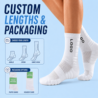 Chaussettes de sport personnalisées avec logo, chaussettes en coton à semelle épaisse et rembourrée, parfaites pour les événements sportifs de compétition