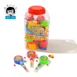 高品质中国拨浪鼓糖果搞笑塑料卡通玩具儿童婴儿糖果