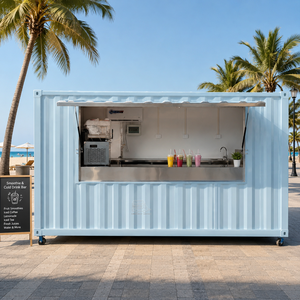 ร้านอาหารคอนเทนเนอร์เคลื่อนที่ ร้านขายอาหารกลางแจ้ง คาเฟ่แบบโมดูลาร์ ครัวเชิงพาณิชย์ คาเฟ่คอนเทนเนอร์ - Product Image 3