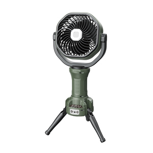 Oscillating <b>Fan</b> LED Light Outdoor Rechargeable Camping Fishing <b>Fan</b> Brushless Motor Strong Wind <b>Remote</b> <b>Control</b> Battery USB - Product Image 2