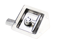 SK1-0830-SN04 Serrure de panneau à levier en T en acier inoxydable, verrou de benne de camion, serrure de voiture pliable, usine chinoise