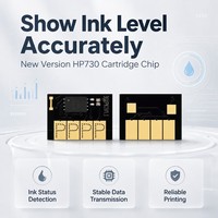 Chip Kartrid Tinta 730 6 Warna Chip HP730 Peningkatan Baru untuk Chip Printer HP DesignJet T1600 T1600dr T1700 T1700dr T2600 T2600dr