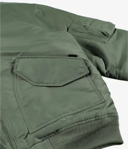 Usine Personnalisable <span class=keywords><strong>Topgun</strong></span> Vêtements 100% Nylon 185gsm pour Hommes Blank Plain Designer Vêtements Fabricants Bomber Jacket en C - Product Image 6