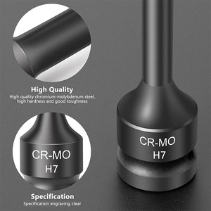 10 pcs Metric 1/2 inch điều khiển Hex Bit không khí tác động ổ cắm thiết lập T5-<span class=keywords><strong>T19</strong></span> bit ổ cắm - Product Image 4