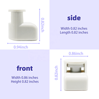 AM EAS Type de lunettes à étiquette dure 27mm 25mm Tournevis triangulaire blanc pour lunettes