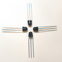 Capteur optique numérique infrarouge large bande 38 kHz LFN à tête ronde avec amplificateur IDT 5V, distance de détection 15 m