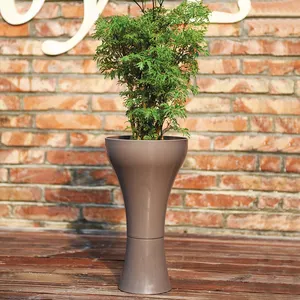 Wholesale Cheap Decorative Tall Round Outdoor Garden Plastic Tree Flower Pots