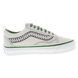 Vans Old Skool Cream Chaussures de skate unisexes basses en toile - Product Image 2