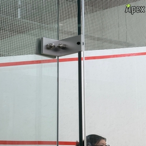 Terrain de <span class=keywords><strong>squash</strong></span> portable de haute qualité en verre trempé personnalisé APEX Wholesale avec installation de plancher en bois disponible - Product Image 6