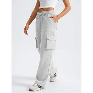 2025 femmes automne mode jambe large Cargo pantalon respirant Baggy hiver pantalons de survêtement avec taille moyenne Parachute Joggers tenues - Product Image 3