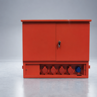 Boîte de distribution d'énergie temporaire extérieure, Camlock, 5 prises, 3 phases, armoire électrique portable, chantier de construction, boîtier métallique