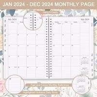 Carnet de notes, journal, agenda, planificateur quotidien, hebdomadaire, mensuel, personnalisé, reliure spirale, couverture rigide A5, carton fantaisie, film mat laminé