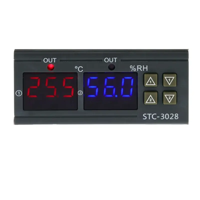 Digital Thermoregulator Incubator AC 110V-220V STC-3028 Thermostat Hygrostat Temperature Humidity Controller