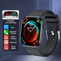 Smartwatch T92 con Display AMOLED Quadrato, Nuovo Modello Transfrontaliero con NFC, Controllo Accessi, Cronometro, Calcolatrice, Contapassi e Monitoraggio Sportivo