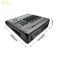 Console de mixage stéréo USB 8 canaux, contrôleur DJ professionnel, console de mixage pour webcasters