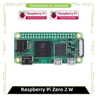 Kit de développement Raspberry Pi Zero 2W, carte mère quad-core 64 bits SoC Arm Cortex-A53 1 GHz CPU Linux ABS avec antenne BLE intégrée