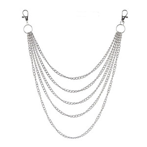 Chaîne de taille en métal tendance, chaîne de corps multicouche pour femme, usage quotidien, fermeture à crochet en argent tibétain - Product Image 5