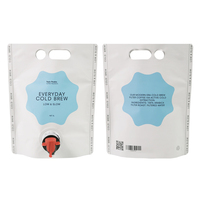 Sachet Doypack jetable en plastique à double fond avec robinet Vitop/vanne papillon, impression héliogravure pour vin, gâteaux et aliments pour bébés
