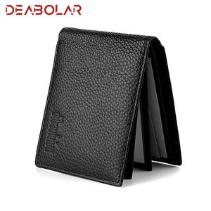 Cartera corta <span class=keywords><strong>de</strong></span> cuero genuino 2023, venta al por mayor, funda para tarjeta <span class=keywords><strong>de</strong></span> autobús, tarjetero para licencia <span class=keywords><strong>de</strong></span> <span class=keywords><strong>conducir</strong></span>, cierre abierto, forro <span class=keywords><strong>de</strong></span> poliéster, carta - Product Image 2